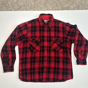 Fieldmaster Red and Black Checkered Men's Shirt